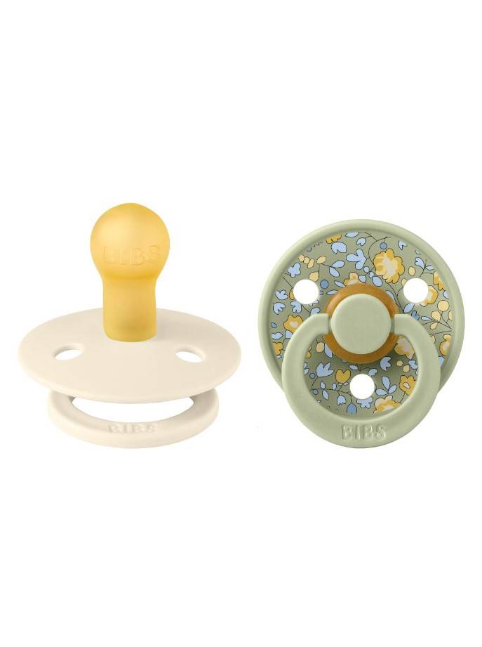 BIBS x Liberty Colour Round knupīši Eloise Sage mix 6-18 mēn. BIBS x Liberty Colour Round knupīši Eloise Sage mix 6-18 mēn.