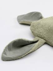 BIBS Kangaroo Hoodie Towel Baby – Sage dvielis ar kapuci zaļš