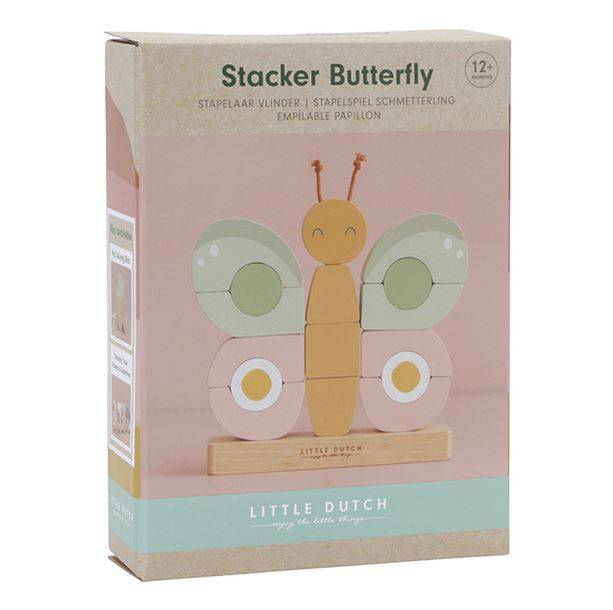 Butterfly Stacking Puzzle ´Flowers & Butterflies´ FSC koka taurenītis