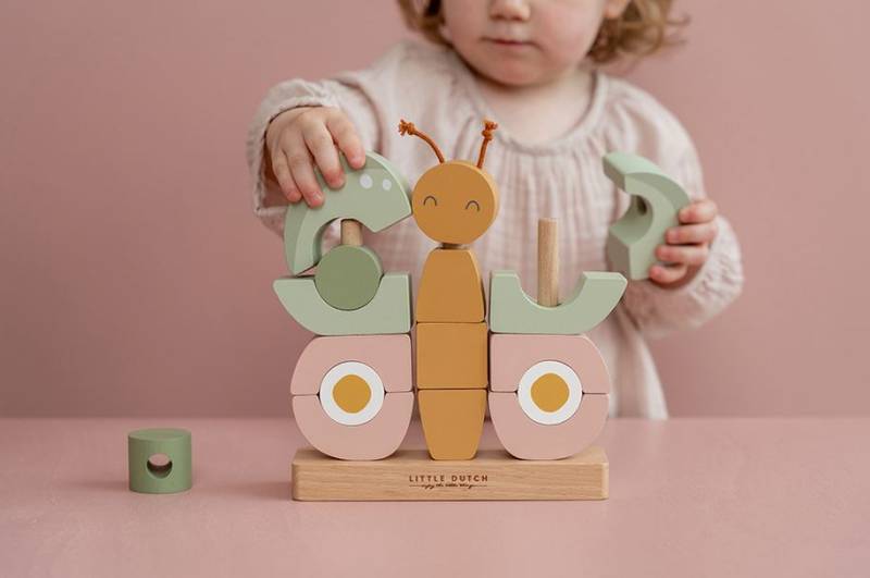 Butterfly Stacking Puzzle ´Flowers & Butterflies´ FSC koka taurenītis