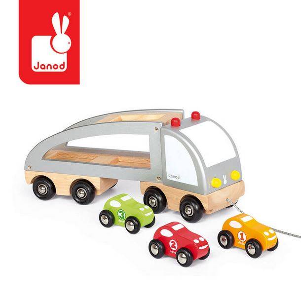 Janod Wooden tow truck koka evakuators