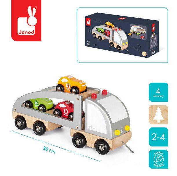 Janod Wooden tow truck koka evakuators Janod Wooden tow truck koka evakuators