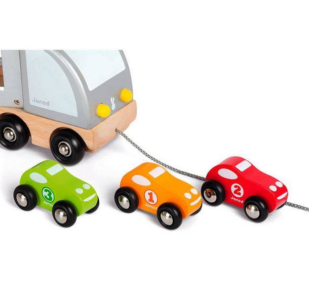 Janod Wooden tow truck koka evakuators Janod Wooden tow truck koka evakuators