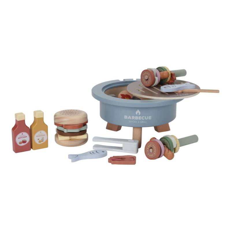 Little Dutch Barbecue Toy Set koka rotaļlieta bārbekjū komplekts Little Dutch Barbecue Toy Set koka rotaļlieta bārbekjū komplekts