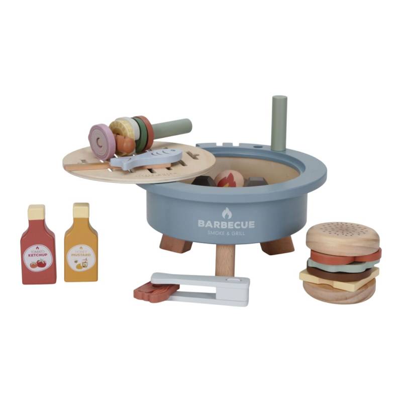 Little Dutch Barbecue Toy Set koka rotaļlieta bārbekjū komplekts Little Dutch Barbecue Toy Set koka rotaļlieta bārbekjū komplekts