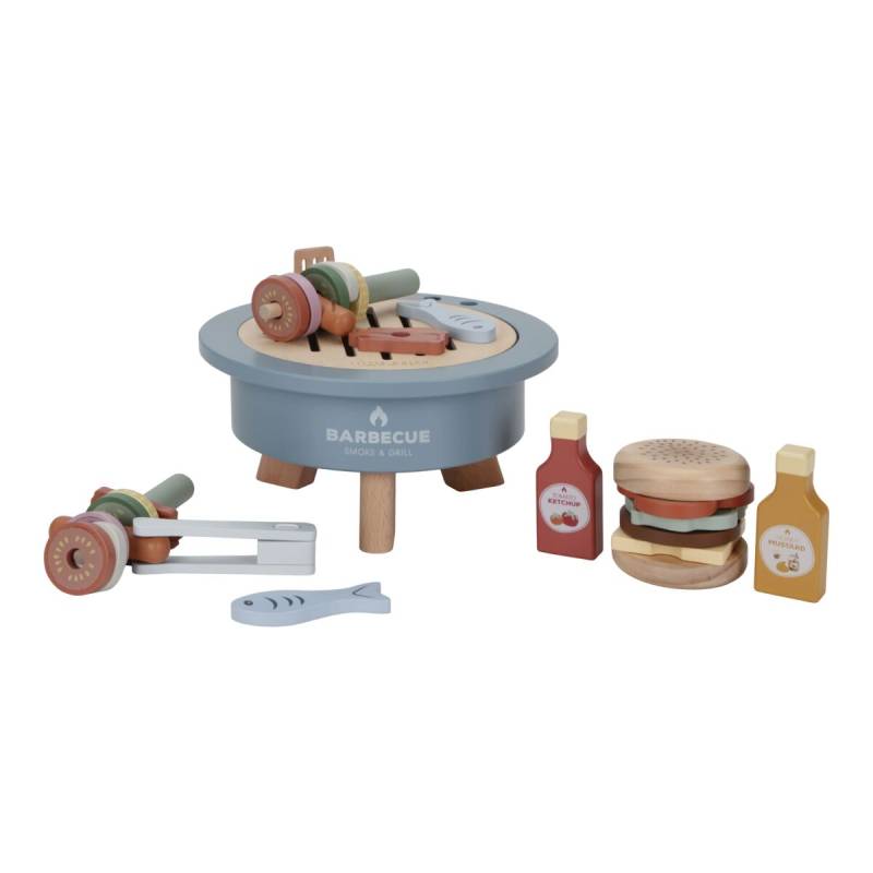 Little Dutch Barbecue Toy Set koka rotaļlieta bārbekjū komplekts Little Dutch Barbecue Toy Set koka rotaļlieta bārbekjū komplekts