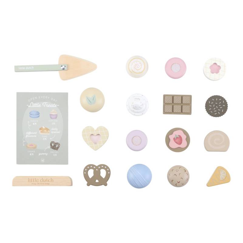 Little Dutch Cake Stand Set FSC koka kūku statīvs