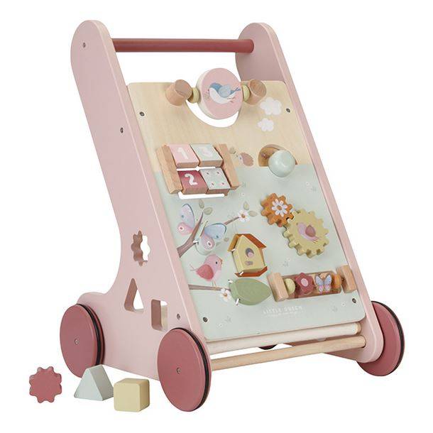Little Dutch Multi-activity Baby Walker ´Flowers & Butterflies´ koka aktivitāšu staigulītis Little Dutch Multi-activity Baby Walker ´Flowers & Butterflies´ koka aktivitāšu staigulītis