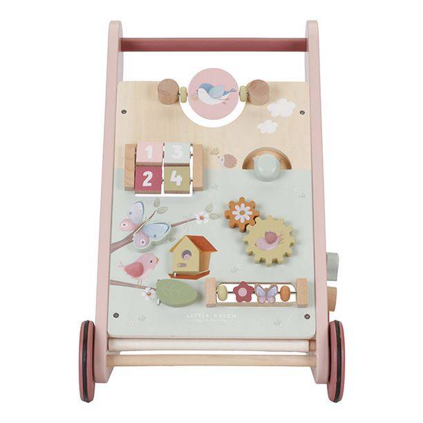 Little Dutch Multi-activity Baby Walker ´Flowers & Butterflies´ koka aktivitāšu staigulītis Little Dutch Multi-activity Baby Walker ´Flowers & Butterflies´ koka aktivitāšu staigulītis