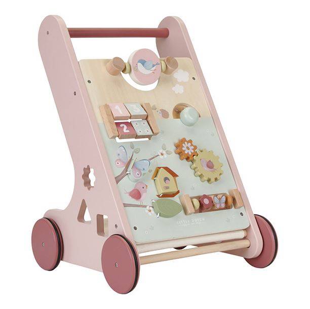 Little Dutch Multi-activity Baby Walker ´Flowers & Butterflies´ koka aktivitāšu staigulītis Little Dutch Multi-activity Baby Walker ´Flowers & Butterflies´ koka aktivitāšu staigulītis