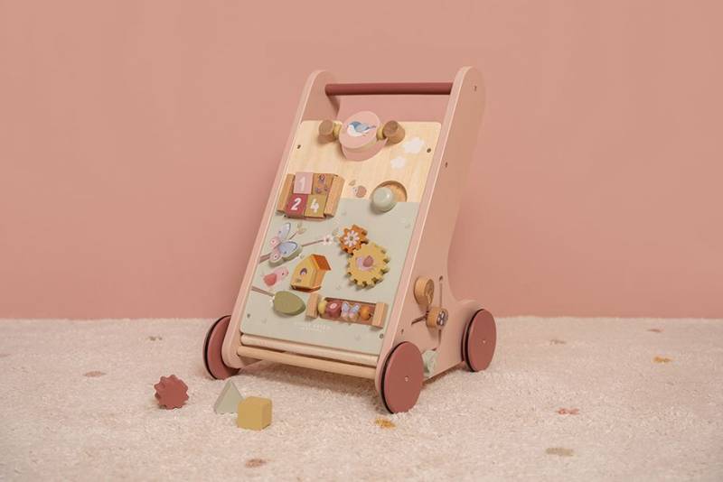 Little Dutch Multi-activity Baby Walker ´Flowers & Butterflies´ koka aktivitāšu staigulītis Little Dutch Multi-activity Baby Walker ´Flowers & Butterflies´ koka aktivitāšu staigulītis