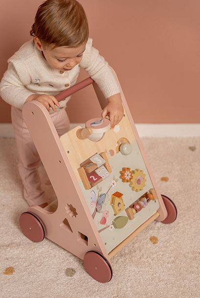 Little Dutch Multi-activity Baby Walker ´Flowers & Butterflies´ koka aktivitāšu staigulītis Little Dutch Multi-activity Baby Walker ´Flowers & Butterflies´ koka aktivitāšu staigulītis