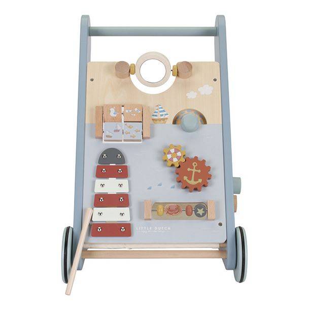 Little Dutch Multi-activity Baby Walker ´Sailors Bay´ koka aktivitāšu staigulītis