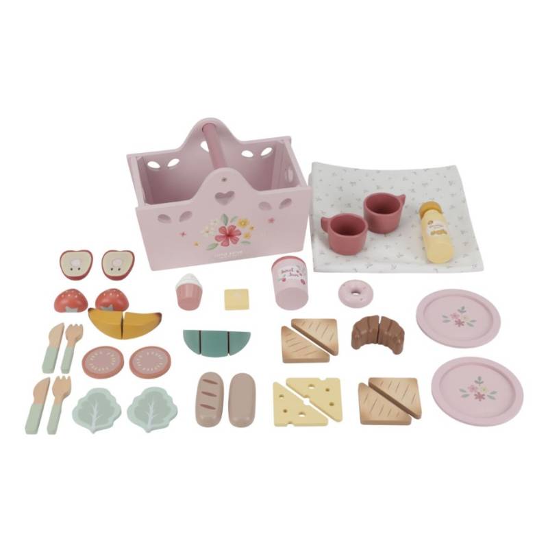 Little Dutch Picnic Play Set FSC wood koka rotaļu piknika grozs Little Dutch Picnic Play Set FSC wood koka rotaļu piknika grozs