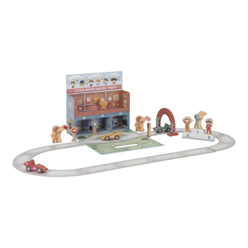 Little Dutch Play Case with Racetrack FSC rotaļu kaste ar sacīkšu trasi