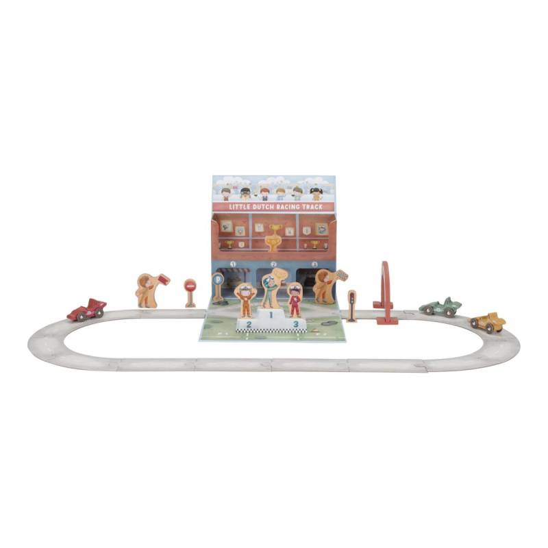 Little Dutch Play Case with Racetrack FSC rotaļu kaste ar sacīkšu trasi