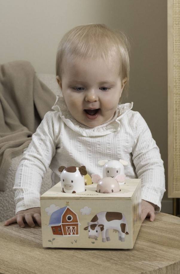 Little Dutch Pop-up toy Little Farm FSC interaktīvā rotaļlieta Little Dutch Pop-up toy Little Farm FSC interaktīvā rotaļlieta