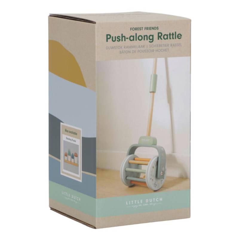 Little Dutch Push-along Rattle Forest Friends stumjamā rotaļlieta Little Dutch Push-along Rattle Forest Friends stumjamā rotaļlieta