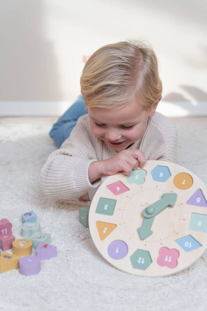 Little Dutch Puzle clock koka puzles pulkstenis