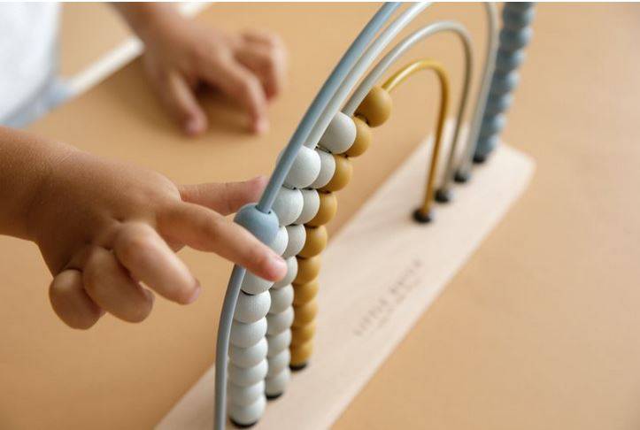 Little Dutch Rainbow abacus skaitāmie kauliņi zili