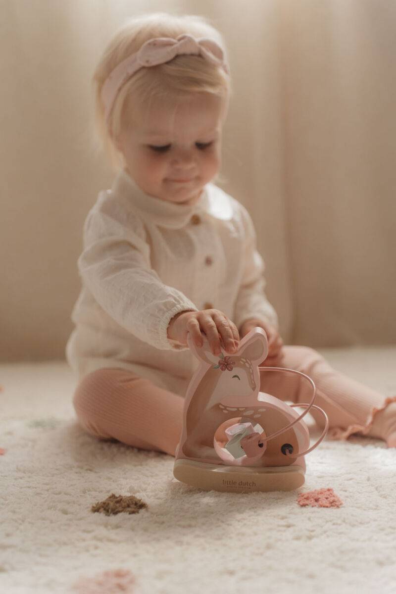 Little Dutch Rocking Deer Fairy Garden koka rotaļlieta