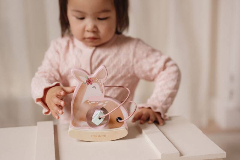 Little Dutch Rocking Deer Fairy Garden koka rotaļlieta