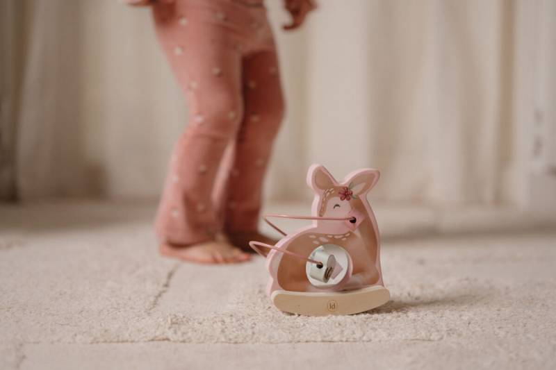 Little Dutch Rocking Deer Fairy Garden koka rotaļlieta