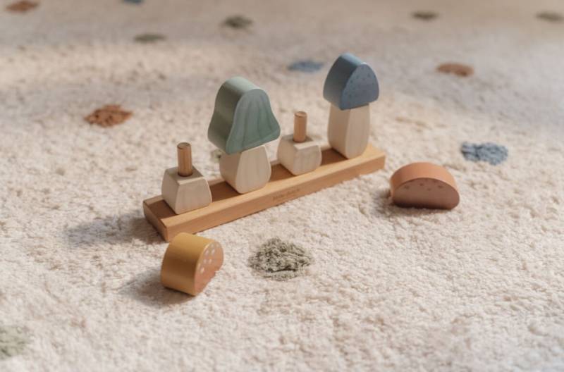 Little Dutch Stacking Puzzle Mushrooms Forest Friends saliekamas sēnes Little Dutch Stacking Puzzle Mushrooms Forest Friends saliekamas sēnes