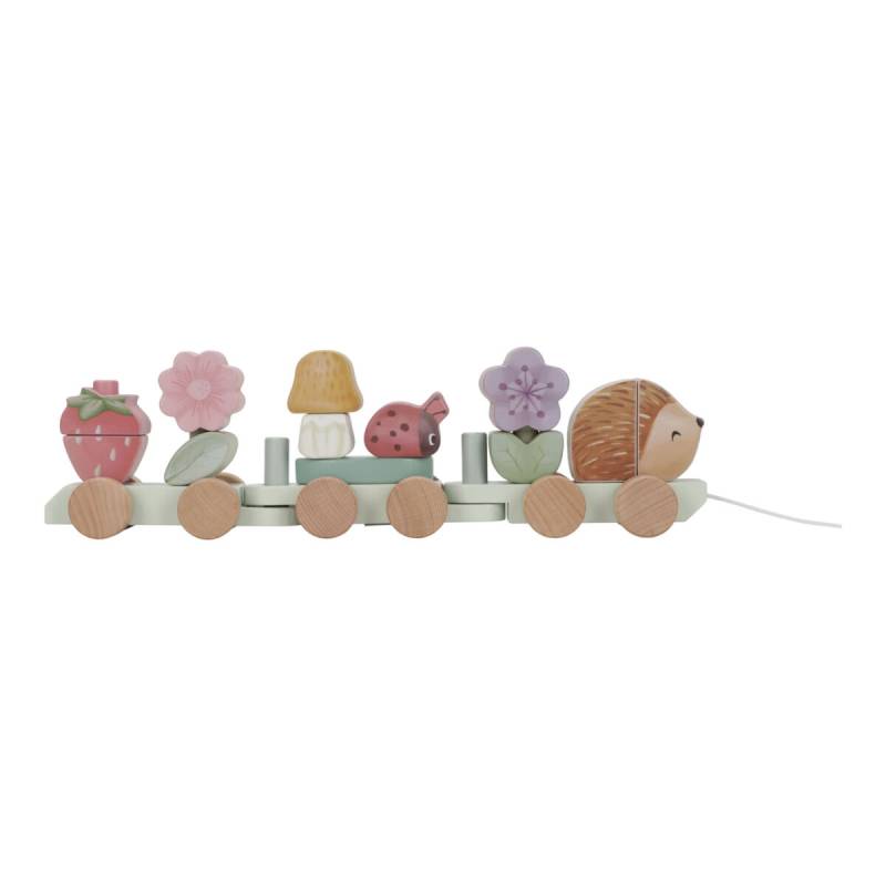 Little Dutch Stacking Train Hedgehog Fairy Garden koka vilciens Little Dutch Stacking Train Hedgehog Fairy Garden koka vilciens