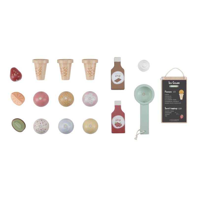 Little Dutch Toy ice cream shop koka saldējuma veikals Little Dutch Toy ice cream shop koka saldējuma veikals