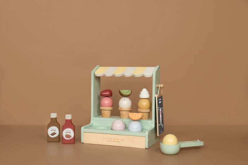 Little Dutch Toy ice cream shop koka saldējuma veikals Little Dutch Toy ice cream shop koka saldējuma veikals