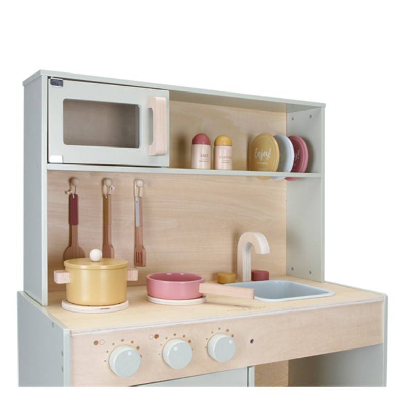 Little Dutch Toy Kitchen Mint FSC lielā koka virtuve