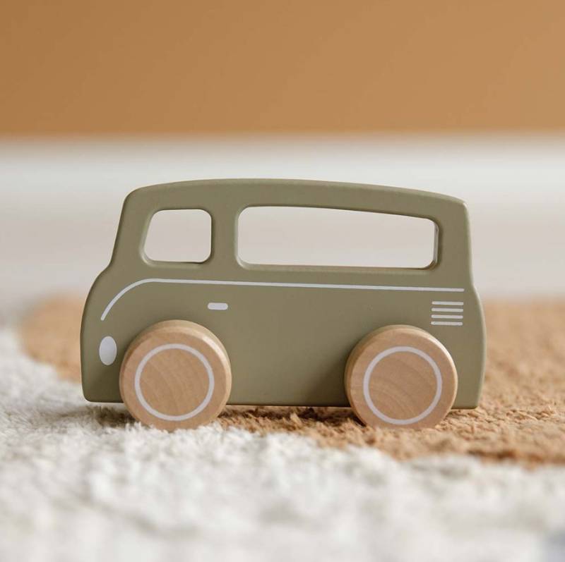 Little Dutch toy van olive koka automašīna olīvu zaļa Little Dutch toy van olive koka automašīna olīvu zaļa