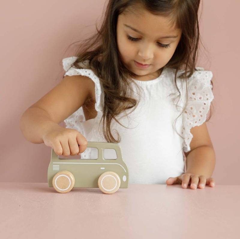 Little Dutch toy van olive koka automašīna olīvu zaļa Little Dutch toy van olive koka automašīna olīvu zaļa
