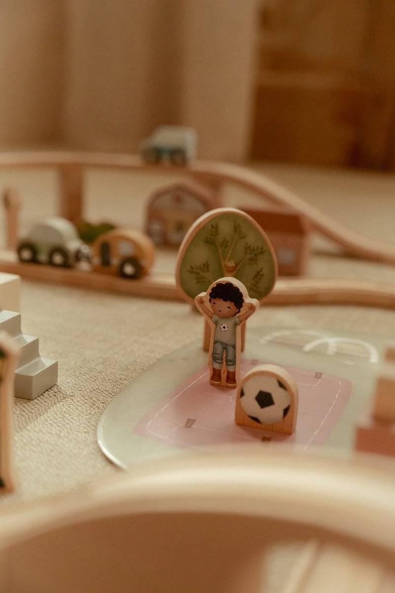 Little Dutch Train Track Set XL FSC  koka XL vilciena komplekts