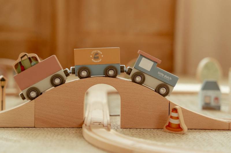 Little Dutch Train Track Set XL FSC  koka XL vilciena komplekts