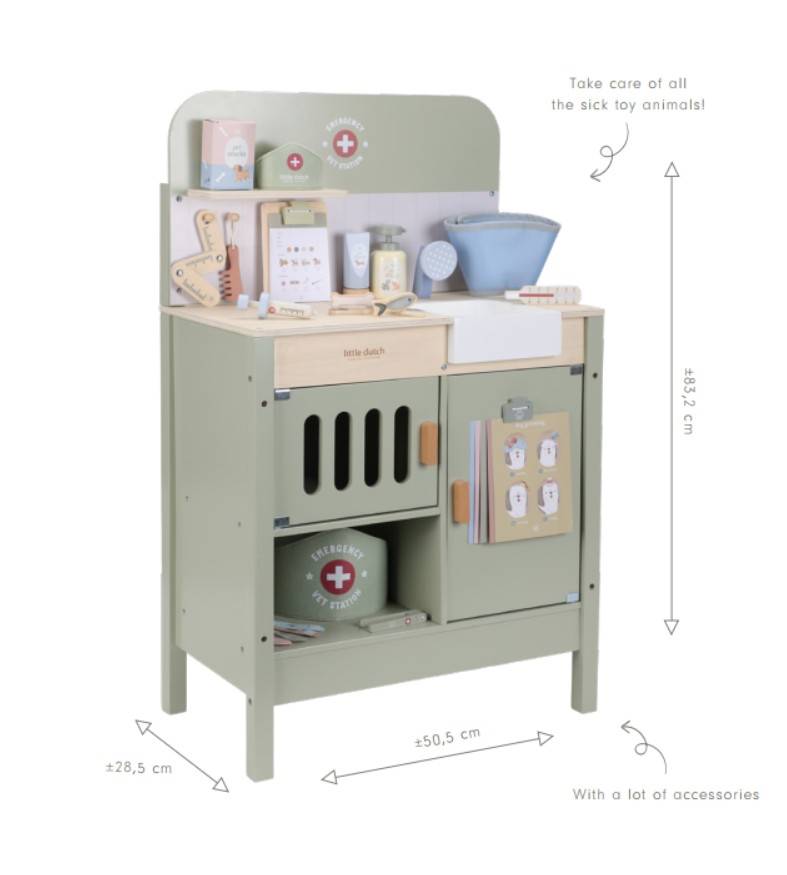 Little Dutch Veterinary Practice FSC wood koka veterinārā klīnika