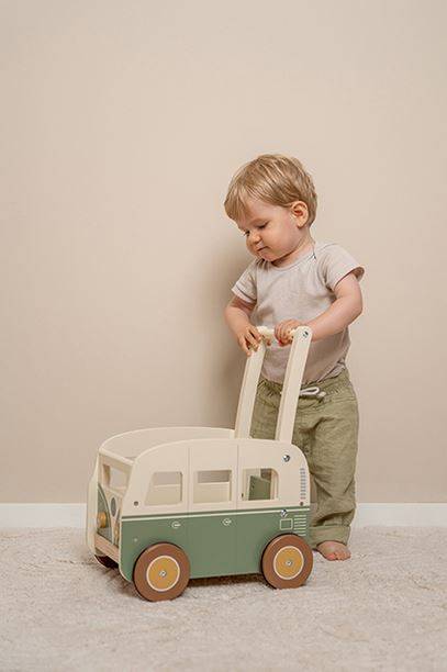 Little Dutch Walker Wagon ´Retro bus´ FSC koka stumjamais vagons Little Dutch Walker Wagon ´Retro bus´ FSC koka stumjamais vagons