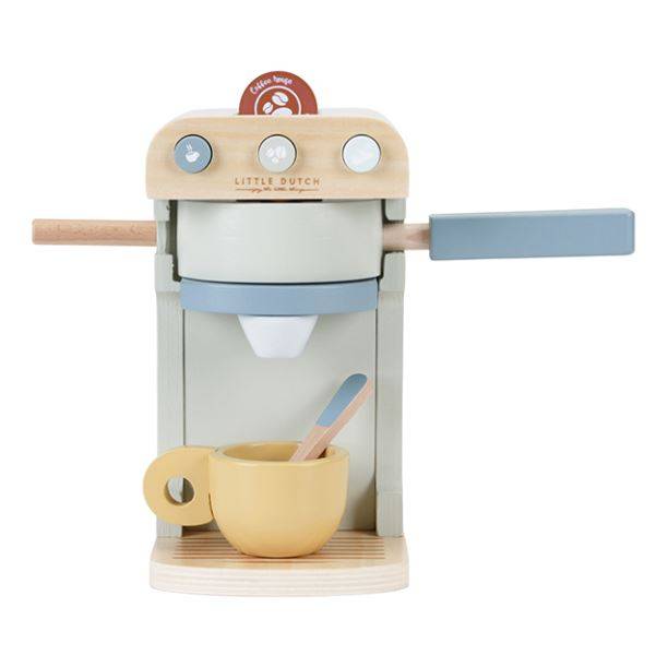 Little Dutch Wooden coffee machine set FSC koka kafijas aparāts Little Dutch Wooden coffee machine set FSC koka kafijas aparāts