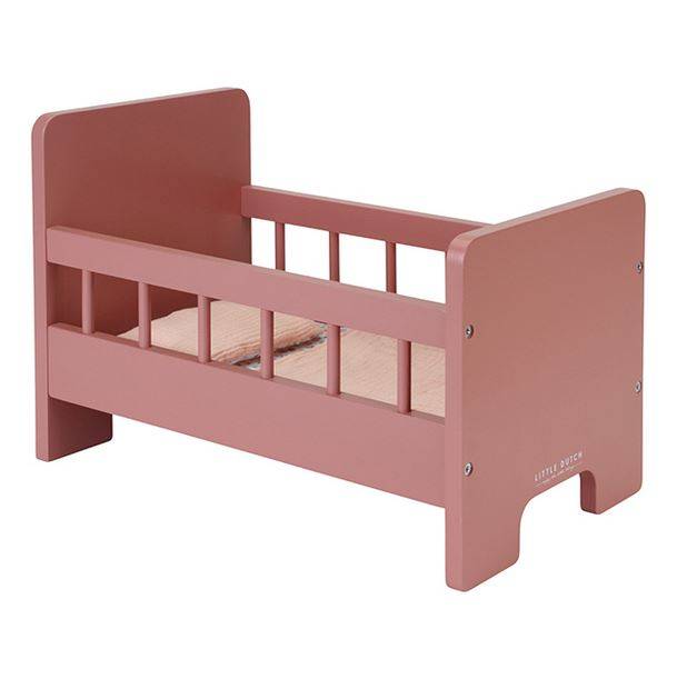 Little Dutch Wooden doll bed with textile FSC koka leļļu gulta Little Dutch Wooden doll bed with textile FSC koka leļļu gulta