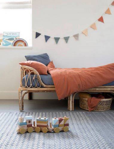 Little Dutch Wooden stacking train FSC koka vilciens Little Dutch Wooden stacking train FSC koka vilciens