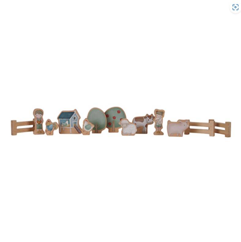 Little Dutch wooden train track Little Farm FSC koka vilciena trase Little Dutch wooden train track Little Farm FSC koka vilciena trase