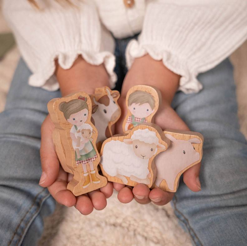 Little Dutch wooden train track Little Farm FSC koka vilciena trase Little Dutch wooden train track Little Farm FSC koka vilciena trase