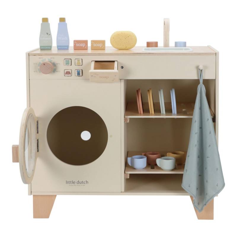 Little Dutch Wooden Washing Machine FSC (Limited Edition) koka veļas mašīna