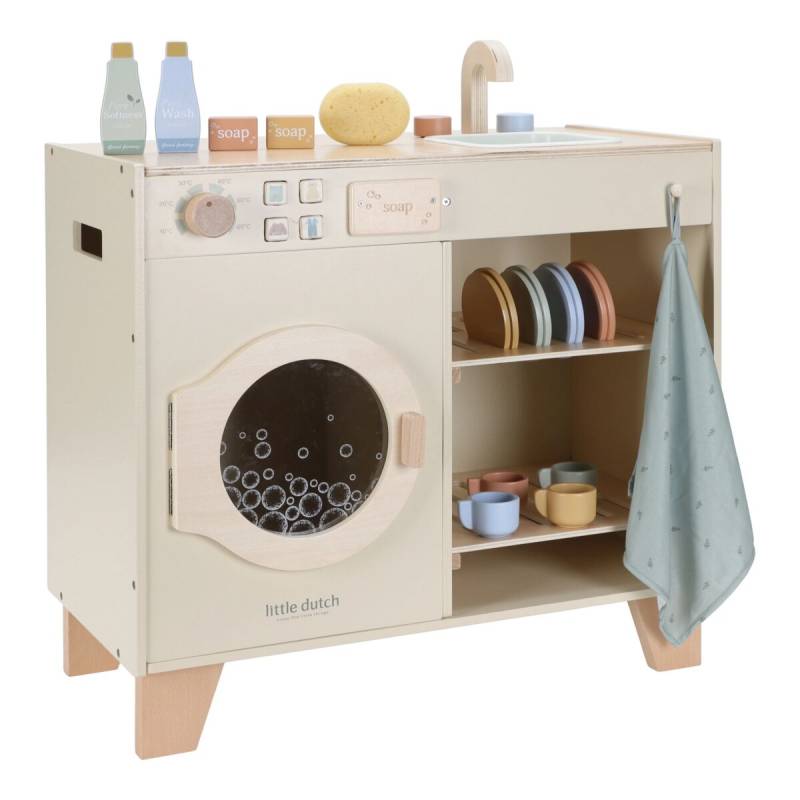 Little Dutch Wooden Washing Machine FSC (Limited Edition) koka veļas mašīna