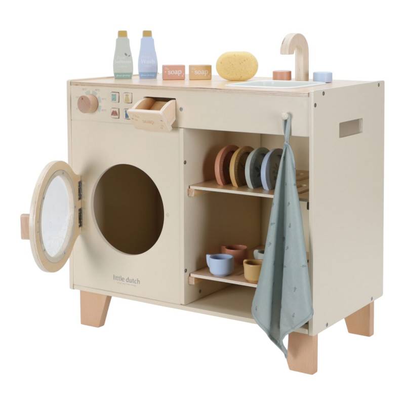 Little Dutch Wooden Washing Machine FSC (Limited Edition) koka veļas mašīna