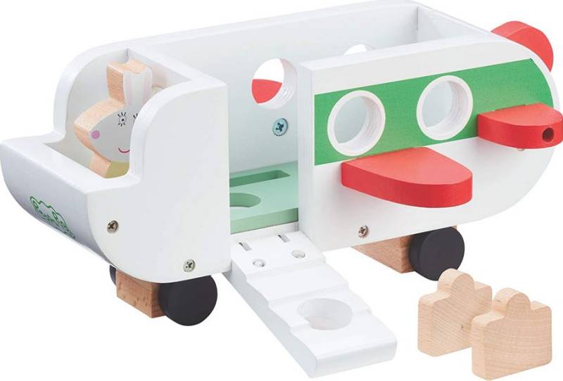 Peppa Pig Wooden Aeroplane cūciņas Peppas koka lidmašīna Peppa Pig Wooden Aeroplane cūciņas Peppas koka lidmašīna
