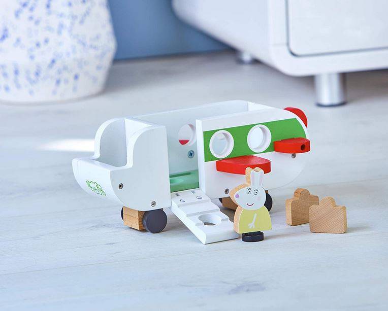 Peppa Pig Wooden Aeroplane cūciņas Peppas koka lidmašīna Peppa Pig Wooden Aeroplane cūciņas Peppas koka lidmašīna