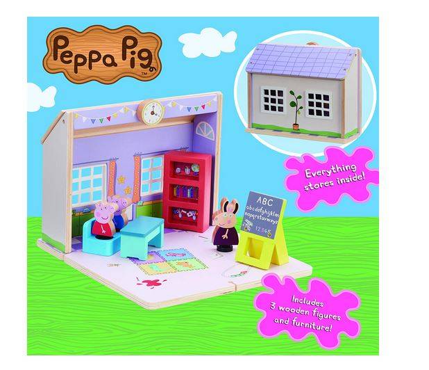 Peppa Pig Wooden School House cūciņas Peppas atveramā koka skola Peppa Pig Wooden School House cūciņas Peppas atveramā koka skola