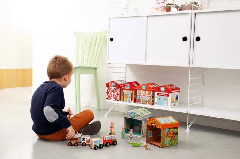 Scratch Play Box House 2 in 1 rotalu kaste Māja